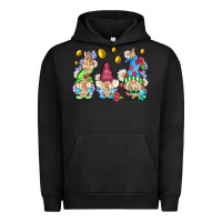 Pigment Black easter gnome with eggs Urban Hoodie - AdoDesignShop