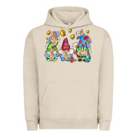Pigment French Oak easter gnome with eggs Urban Hoodie - AdoDesignShop