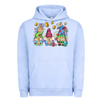 Pigment Grape Ice easter gnome with eggs Urban Hoodie - AdoDesignShop