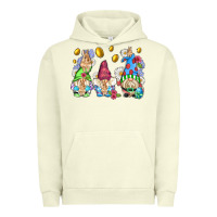 Pigment Pistachio easter gnome with eggs Urban Hoodie - AdoDesignShop