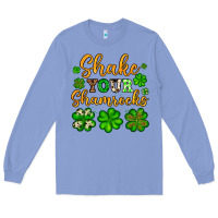Colony Blue St. Patrick's Shake your shamrocks Long Sleeve Tee - OliviaCreatesArt