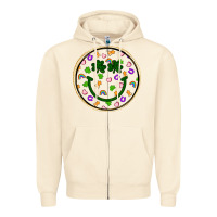 Sandshell st patrick s day smiley face Zipper Hoodie - Artiststas