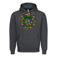 Smoke st patrick s day smiley face Zipper Hoodie - Artiststas