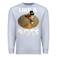 Heather Grey like a boss duck tales art gift for fans Premium Sweatshirt - trangStudio