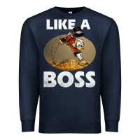 Navy like a boss duck tales art gift for fans Premium Sweatshirt - trangStudio