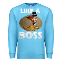 Ocean Blue like a boss duck tales art gift for fans Premium Sweatshirt - trangStudio