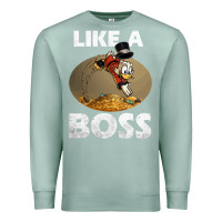 Seafoam like a boss duck tales art gift for fans Premium Sweatshirt - trangStudio
