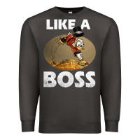 Smoke like a boss duck tales art gift for fans Premium Sweatshirt - trangStudio