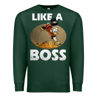 Sports Green like a boss duck tales art gift for fans Premium Sweatshirt - trangStudio