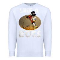 White like a boss duck tales art gift for fans Premium Sweatshirt - trangStudio