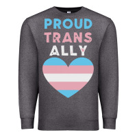 Charcoal Heather proud trans ally transgender Premium Sweatshirt - trangStudio