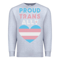 Heather Grey proud trans ally transgender Premium Sweatshirt - trangStudio