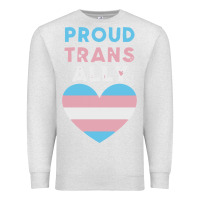 Oatmeal Heather proud trans ally transgender Premium Sweatshirt - trangStudio