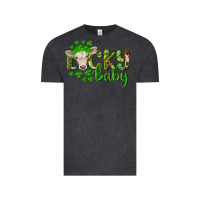 Vintage Black Lucky baby charolais calf Vintage Tee - RanaPortraitStore