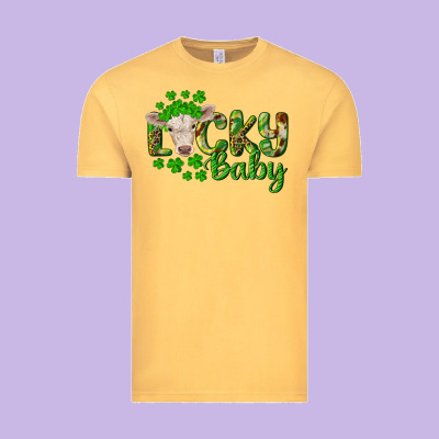 Lucky Baby Charolais Calf Vintage Tee Designed By Ranaportraitstore