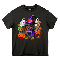 Asphalt Halloween dachshund puppy dog Heavy Core Tee - RanaPortraitStore