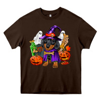 Halloween Dachshund Puppy Dog Heavy Core Tee | Teevron