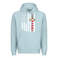 Blue Mist lil autism mom Premium Hoodie - CowhideDigitalArt