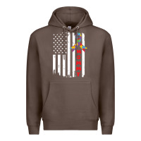 Coffee lil autism mom Premium Hoodie - CowhideDigitalArt