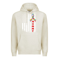 Oatmeal Heather lil autism mom Premium Hoodie - CowhideDigitalArt