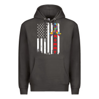 Smoke lil autism mom Premium Hoodie - CowhideDigitalArt