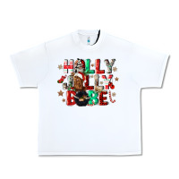 White holly jolly babe Urban Heavy Tee - CowGirlArtShop