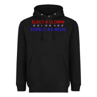 Black Elect A Clown Expect A Circus Political Heavyweight Hoodie - trangStudio