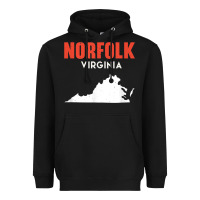 Norfolk Virginia Usa State America Travel Virginian Heavyweight Hoodie | Teevron