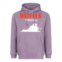 Lavender norfolk virginia usa state america travel virginian Heavyweight Hoodie - trangStudio