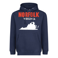 Navy norfolk virginia usa state america travel virginian Heavyweight Hoodie - trangStudio