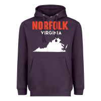Plum norfolk virginia usa state america travel virginian Heavyweight Hoodie - trangStudio
