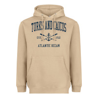 Mushroom Turks And Caicos Vintage Navy Crossed Oars & Boat Anchor Heavyweight Hoodie - trangStudio
