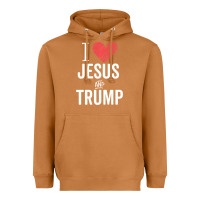 Meerkat I Love Jesus And Trump Republican Conservative Gift Heavyweight Hoodie - trangStudio