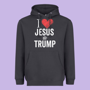 I Love Jesus And Trump Republican Conservative Gift Heavyweight Hoodie Designed By Trangstudio