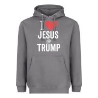 Storm I Love Jesus And Trump Republican Conservative Gift Heavyweight Hoodie - trangStudio