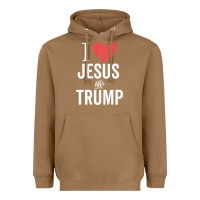 Toasted Coconut I Love Jesus And Trump Republican Conservative Gift Heavyweight Hoodie - trangStudio