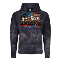 Cloud Black God bless America  4th of July Vintage Hoodie - CowGirlArtShop