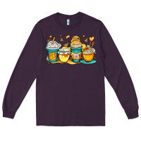 Plum honey bee coffee cups Long Sleeve Tee - OliviaCreatesArt