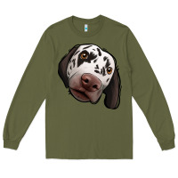 Army Green Dalmatian Long Sleeve Tee - Jasminsmagicworld