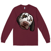 Burgundy Dalmatian Long Sleeve Tee - Jasminsmagicworld