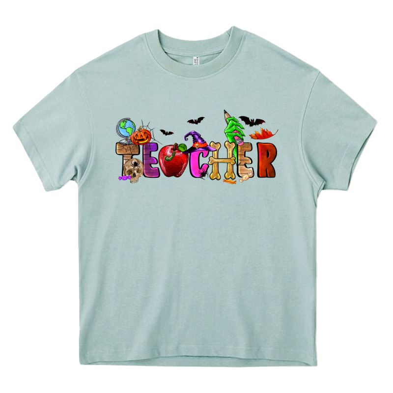 Halloween Teacher Heavy Core Tee by RanaPortraitStore | Teevron