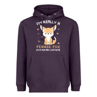 Plum i'm really a fennec fox in a human costume funny gift t shirt Heavyweight Hoodie - trangStudio