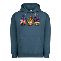 Pigment Midnight Navy halloween gnomes Urban Hoodie - AdoDesignShop