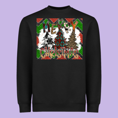 Merry Christmas Heavyweight Sweatshirt Designed By Cowhidedigitalart