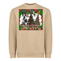 Mushroom merry Christmas Heavyweight Sweatshirt - CowhideDigitalArt