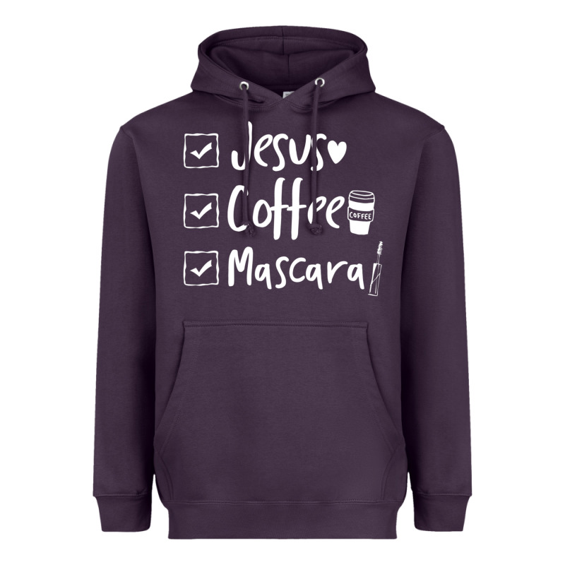 Checklist Jesus Coffee Mascara Heavyweight Hoodie by trangStudio | Teevron