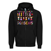 Black i love my job for all the little reasons Zipper Hoodie - Artiststas