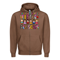 Chestnut i love my job for all the little reasons Zipper Hoodie - Artiststas