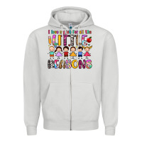 Dove Grey i love my job for all the little reasons Zipper Hoodie - Artiststas