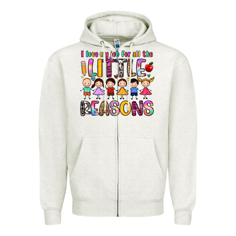 I Love My Job For All The Little Reasons Zipper Hoodie by Artiststas | Teevron